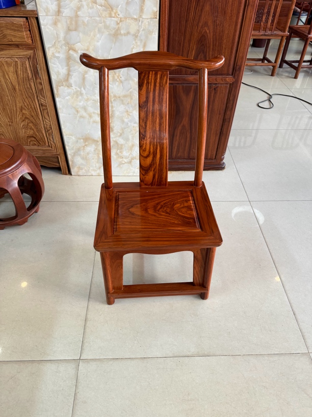 长42mn深35mn高35mn总高80mn重12刺猬ZT红木小官帽椅