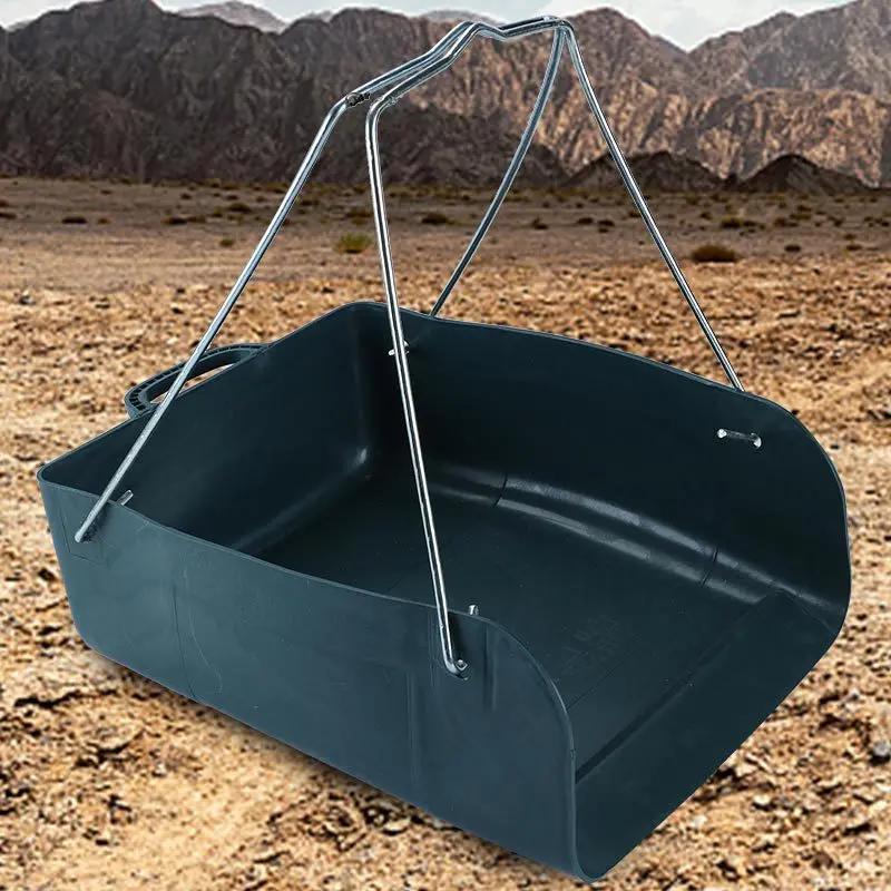 建筑工地大号挑泥沙铁耳沙簸箕 农用加厚垃圾挑土塑料粪箕畚箕