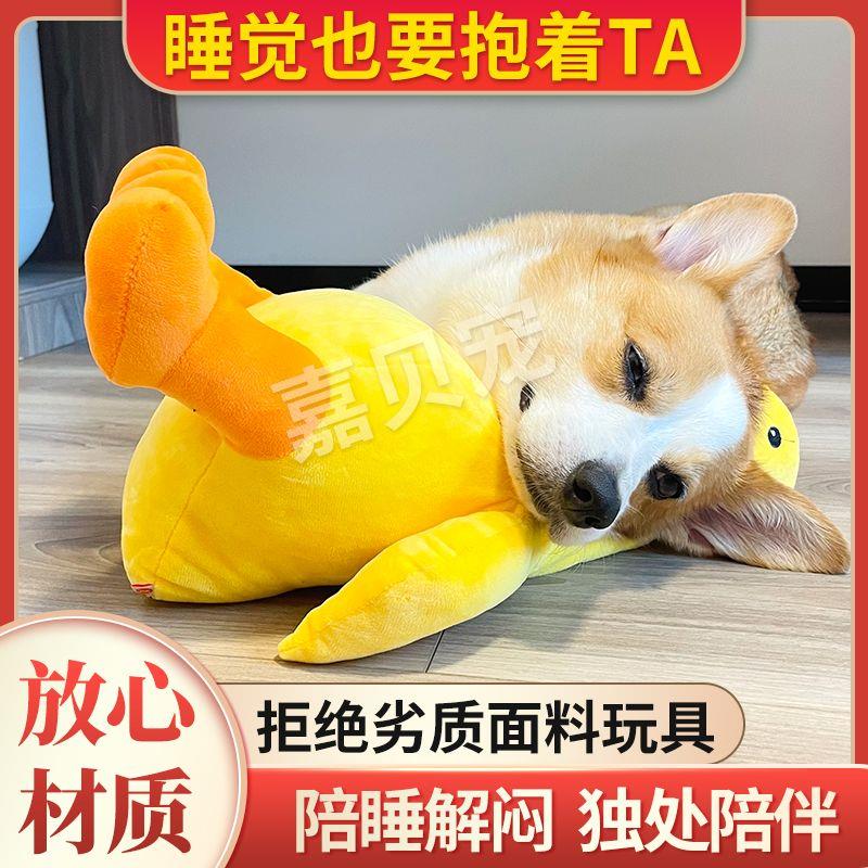 狗狗玩具发声自嗨解闷神器陪睡消耗体力宠物玩具毛绒泰迪毛柯基