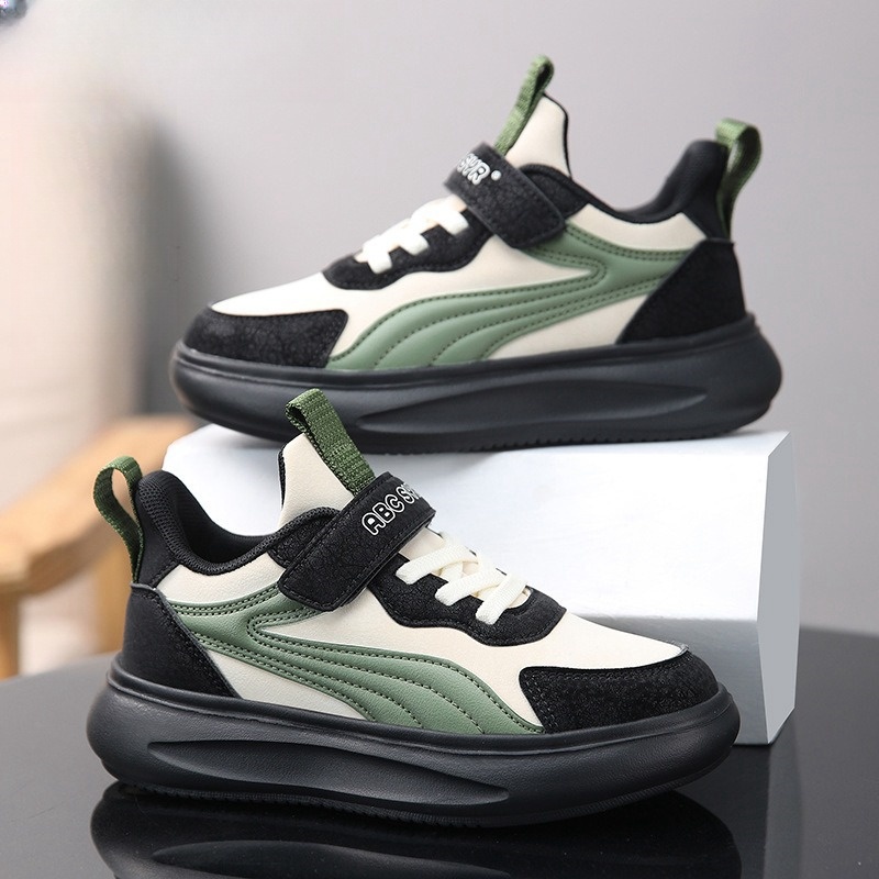 男童鞋子冬季加绒二棉鞋儿童运动鞋中大童男孩女童休闲板鞋魔术贴