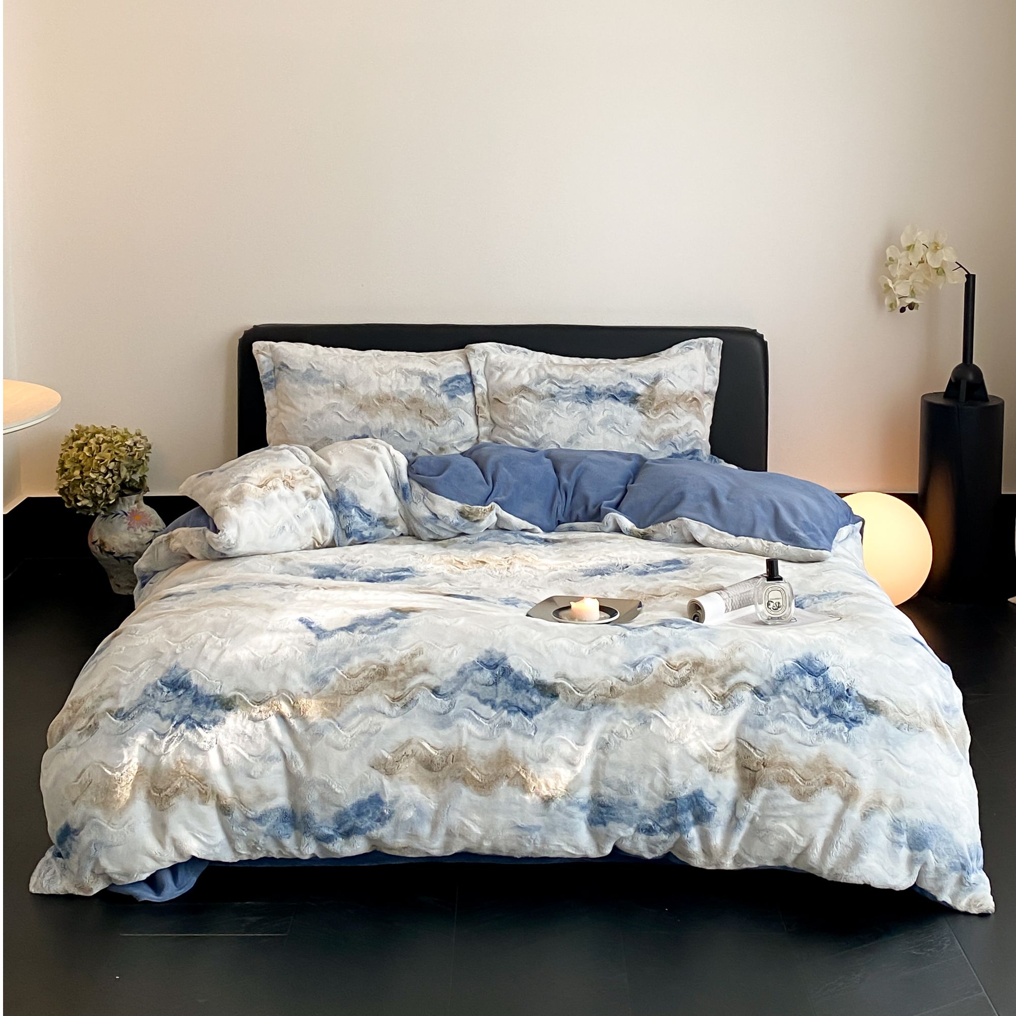 高克重轻奢四件套牛奶绒床品套件