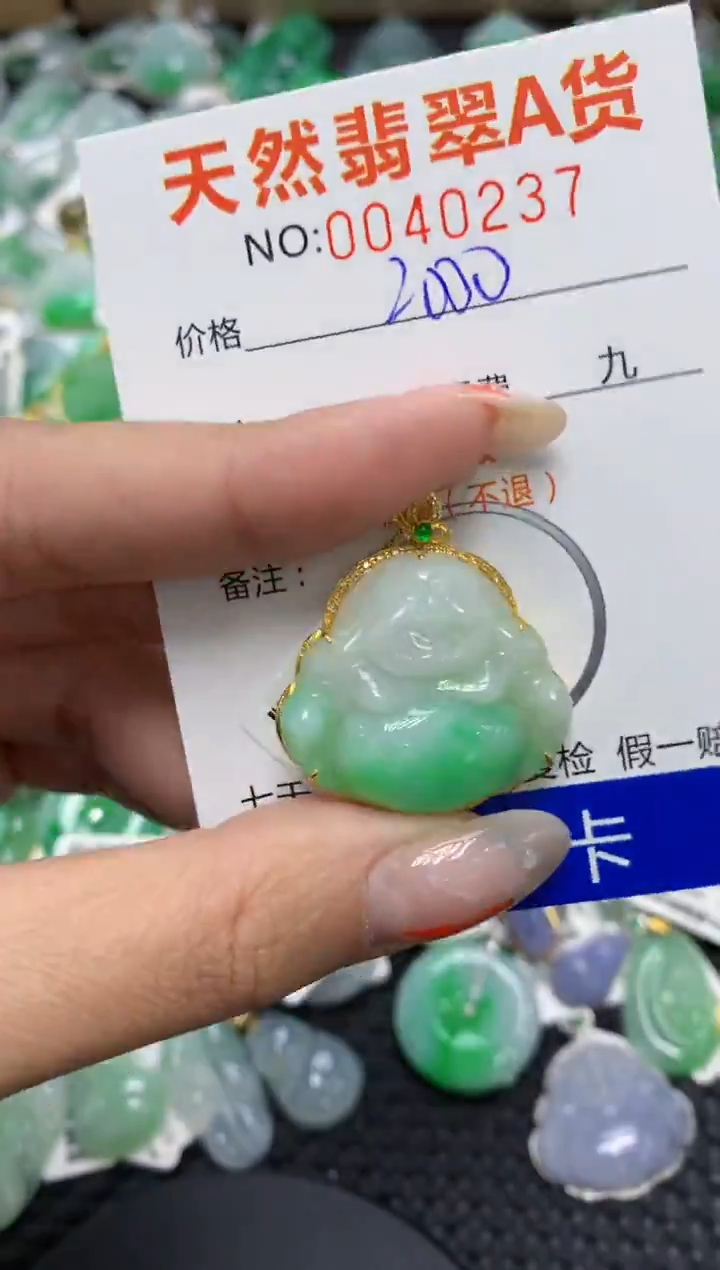 【闪购商品】翡翠颈饰18K金镶嵌111111111