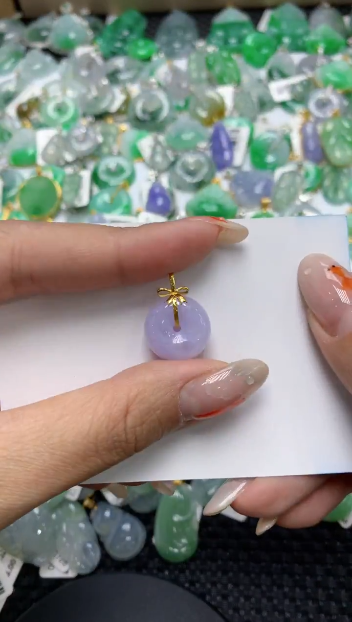 【闪购商品】翡翠颈饰18K金镶嵌111111111