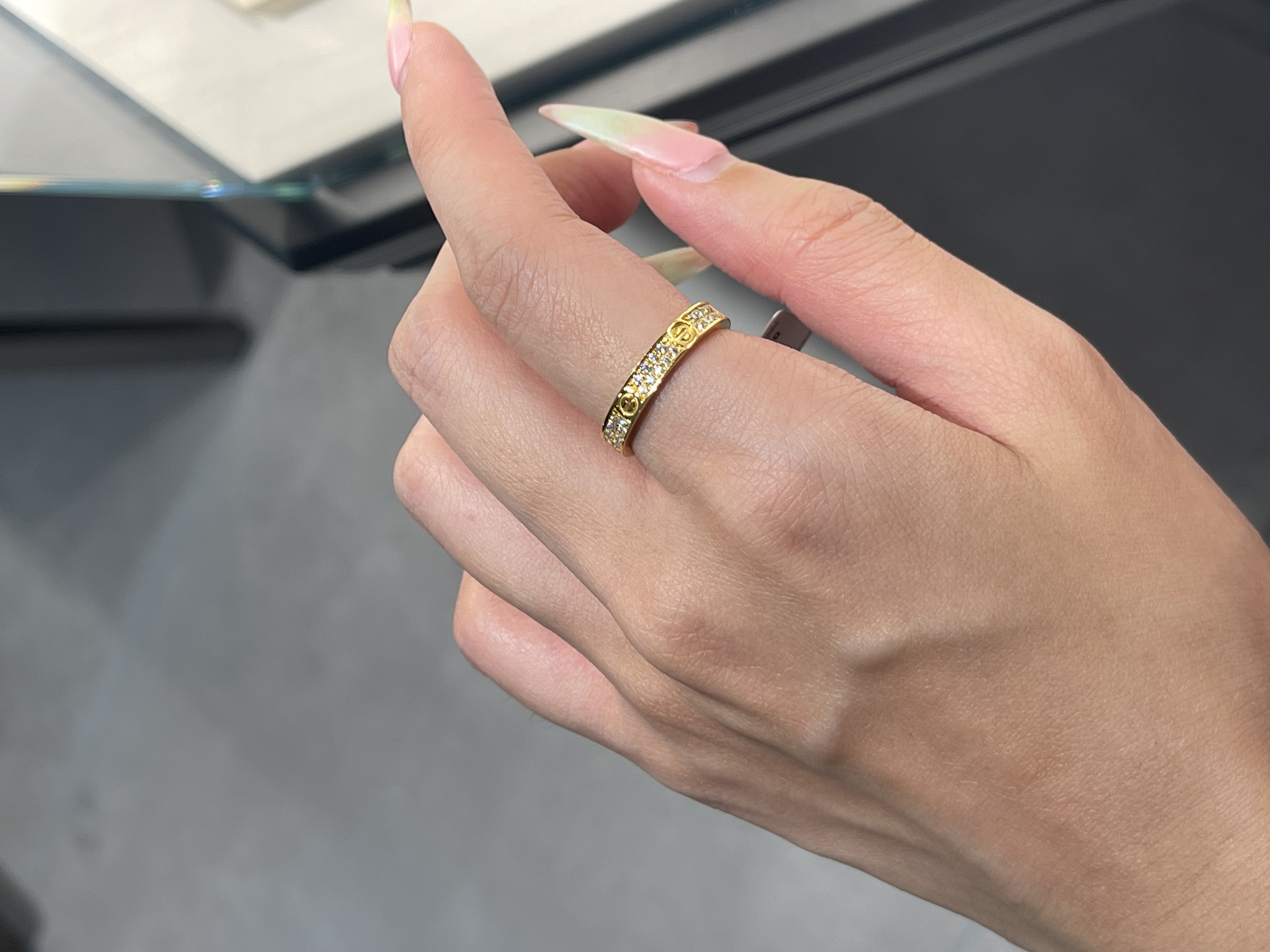 足金999 预  卡家满天星戒指