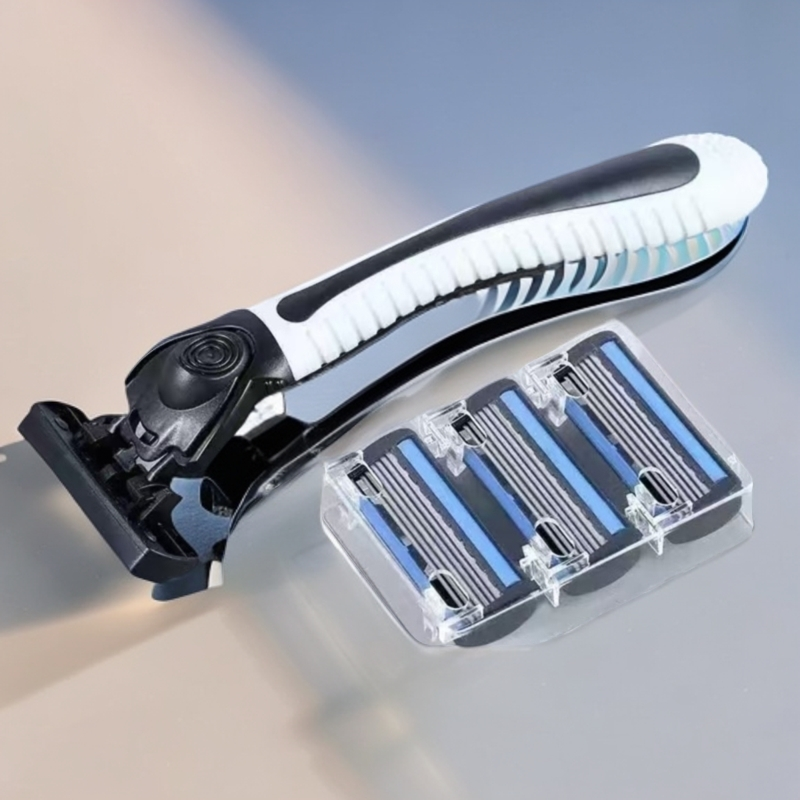【新店开业】新款进口6层刀片手动剃须刀男士胡子刀老式剃须刀6层刀