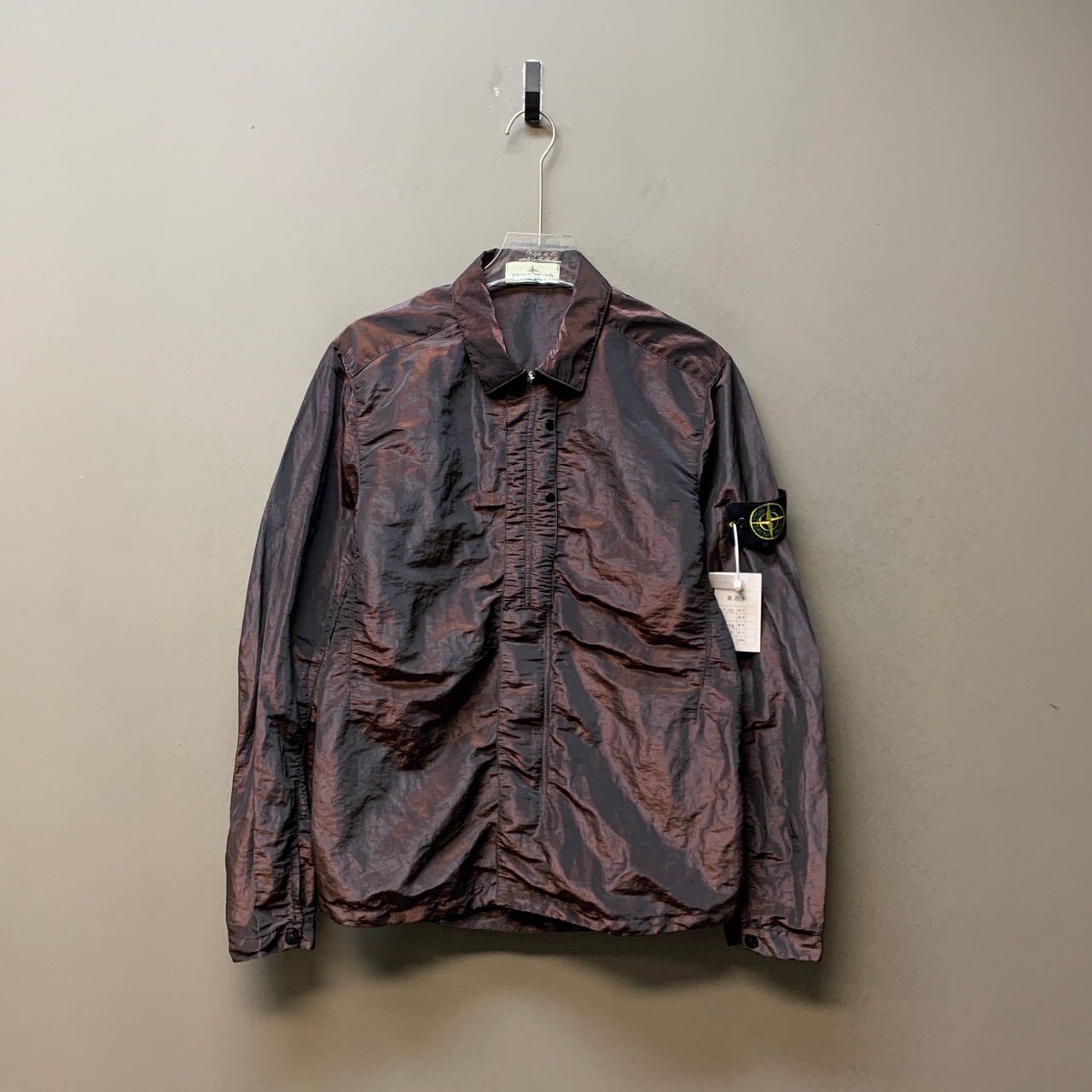 Stone island 石头岛/07610/16ss炫彩金属尼龙外套 橙色新同 M码 