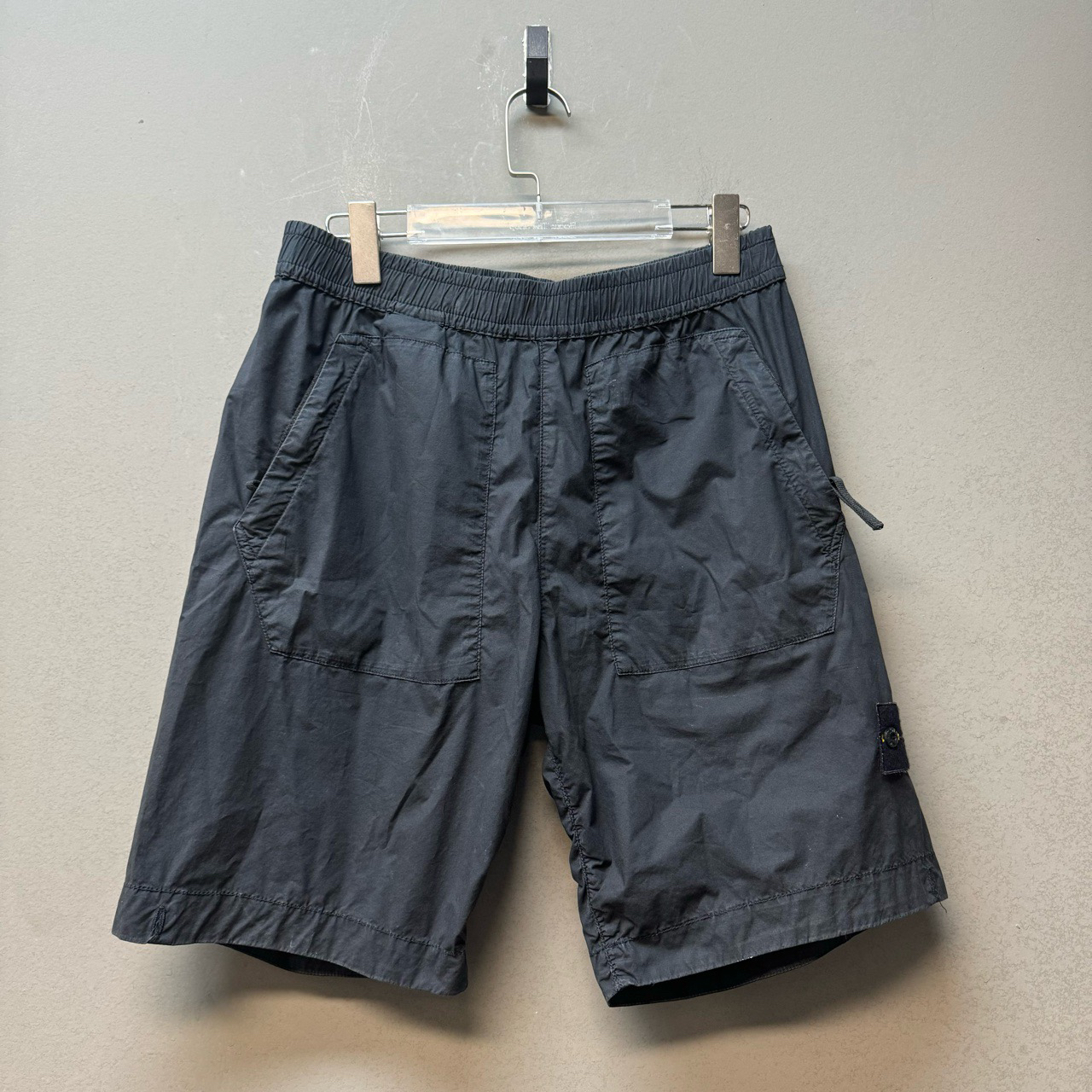 Stone island 石头岛/09006/黑色双口袋水洗短裤 30码