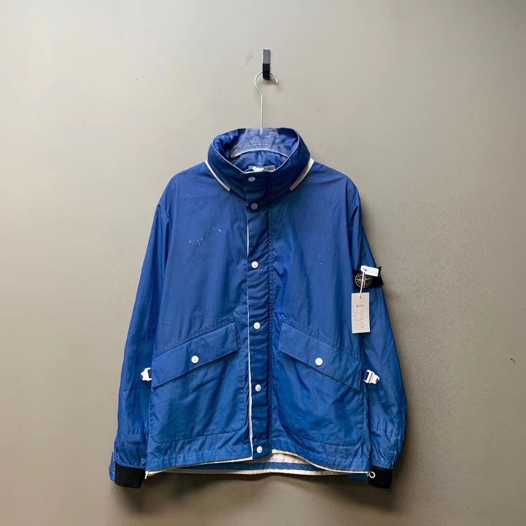 Stone island /01517/2011ss 高折射反光冲锋衣 橙色战损版L码