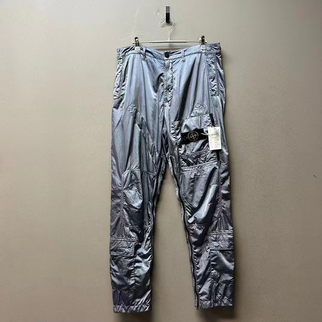 Stone island 石头岛/08427/毕业金属尼龙伞兵工装裤 薰衣草 31
