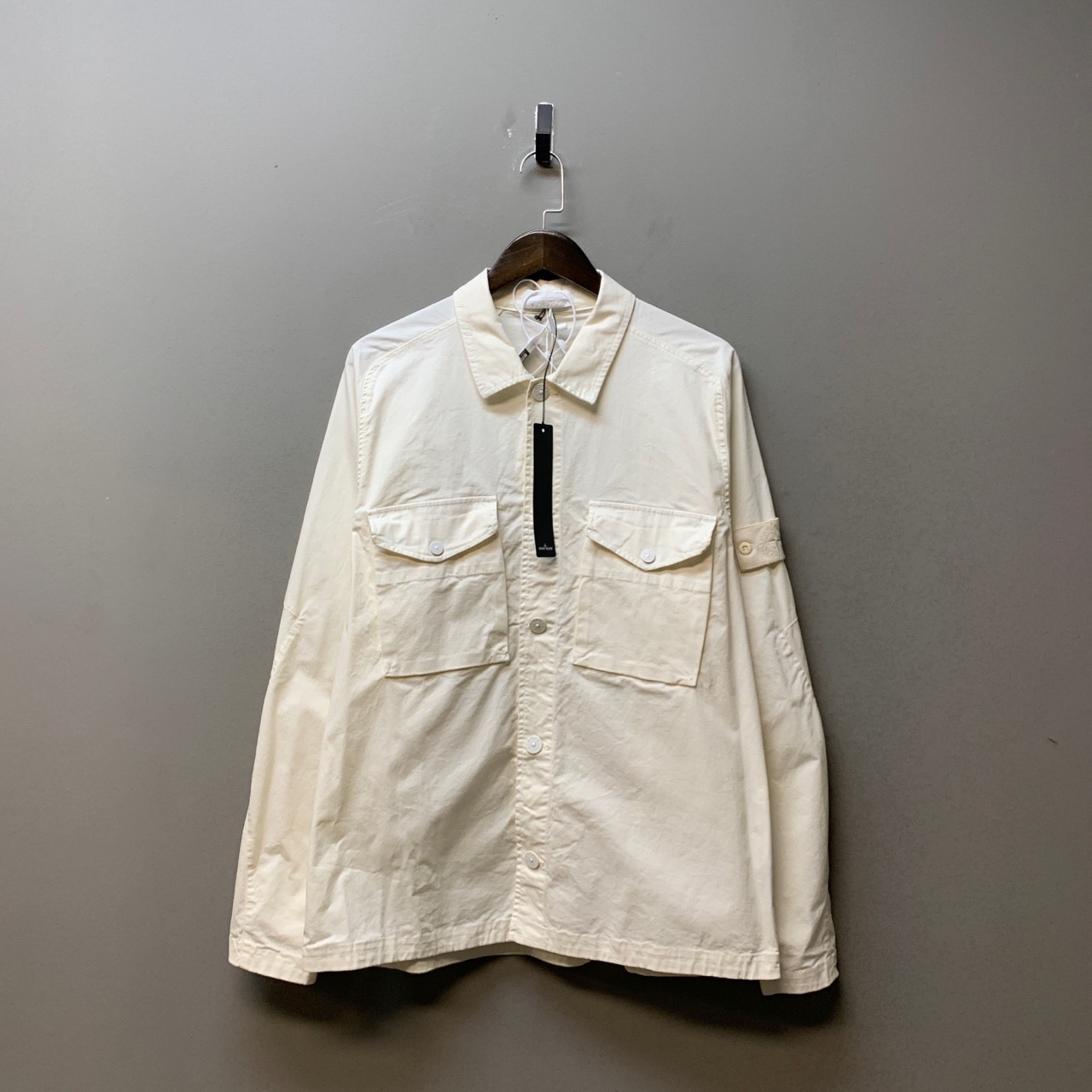 Stone island石头岛/000106/og款白幽灵衬衫外套 全新带吊 尺码XL