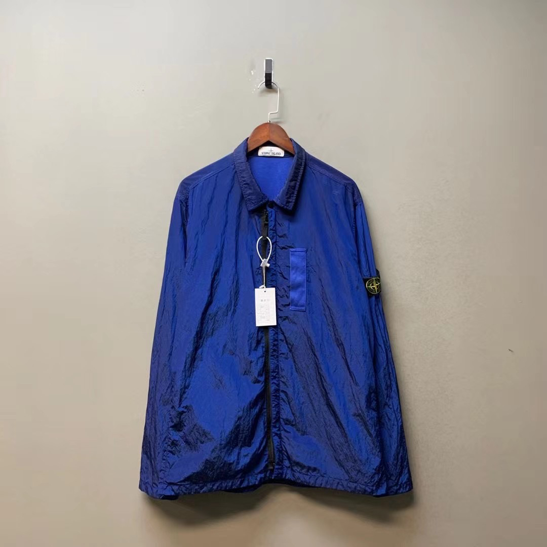 Stone island 石头岛/02086/17fw金属尼龙皇家蓝 外套 XXL 99新 
