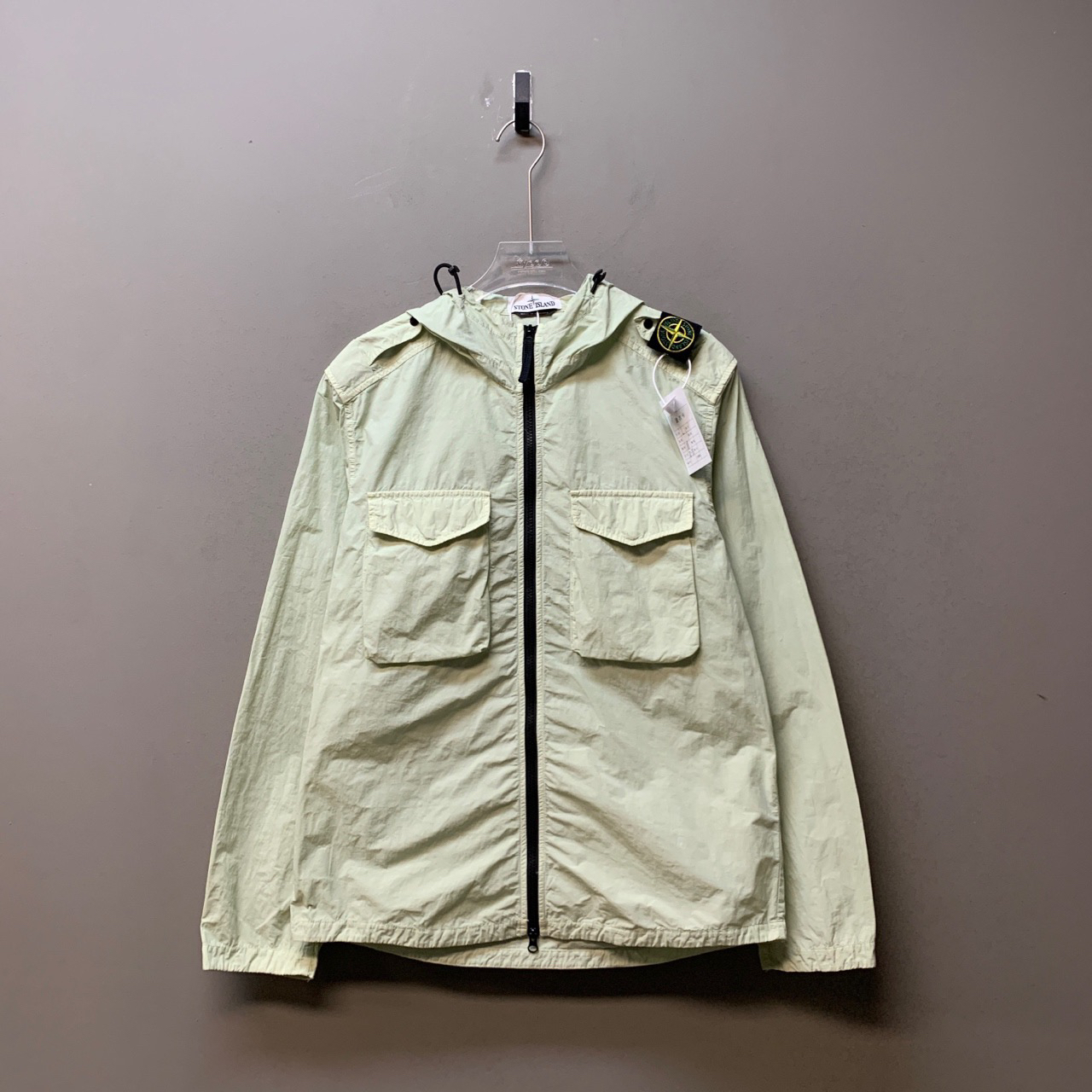 Stone island /06590/双口袋尼龙肩章 水绿色 XL码 