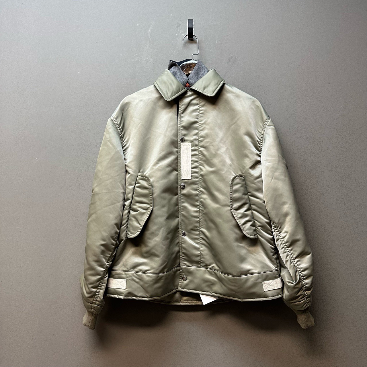Sacai/08019/bomber空军丝绸夹克外套 橙色99新同 1码好价把握