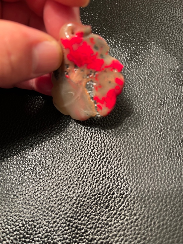 昌化老坑玉石鸡血石挂件血色浓厚