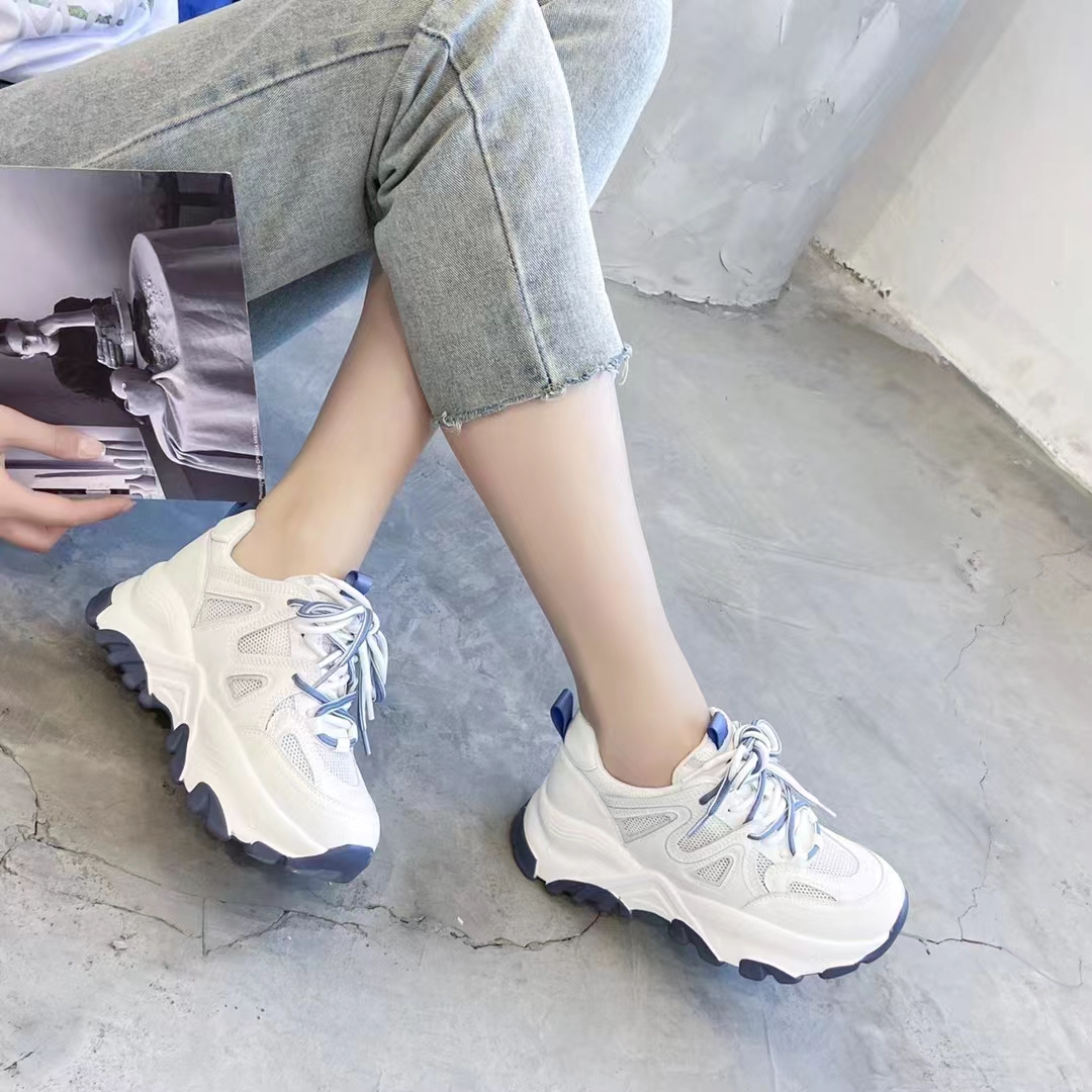 厚底拼色时尚休闲鞋