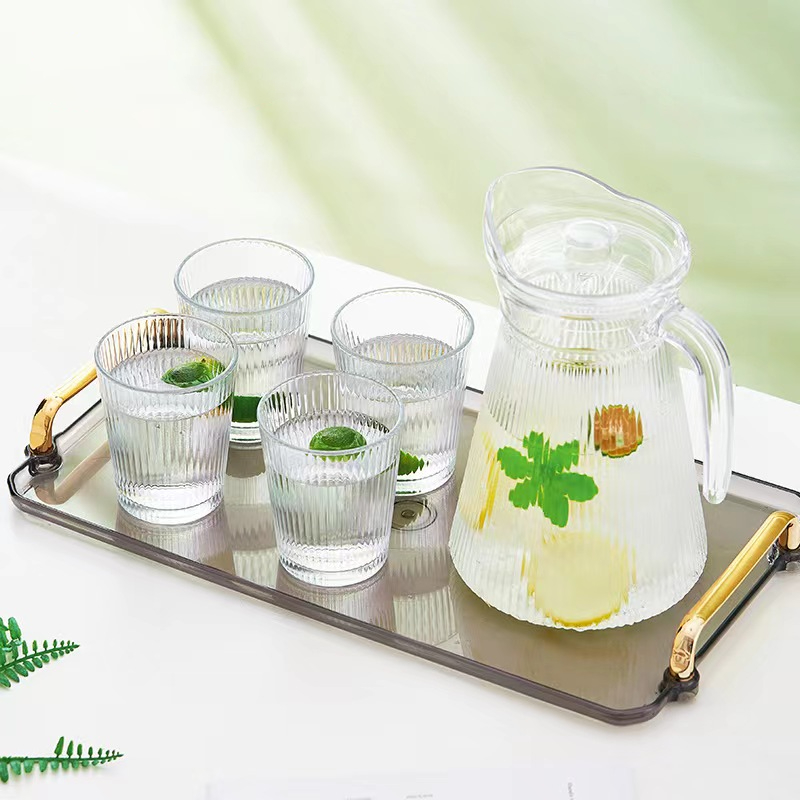 【一壶四杯】冷水壶家用大容量泡茶壶高颜值水具套装玻璃喝水杯