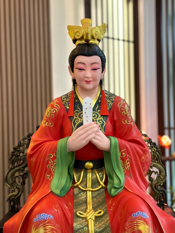 1.08米泰山奶奶妈祖手工像体