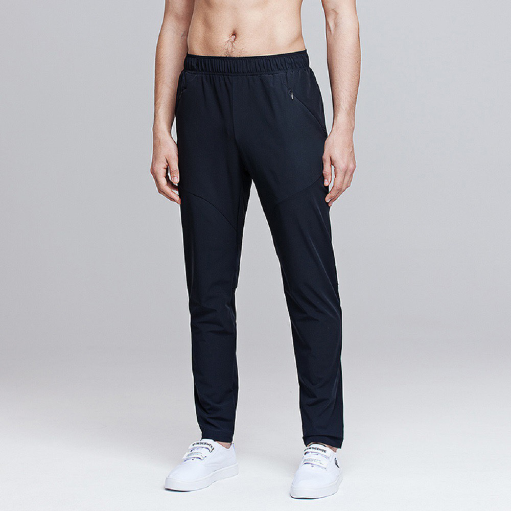 男士速干裤春夏季休闲运动尼龙弹力梭织松紧锦纶小直筒快干长裤