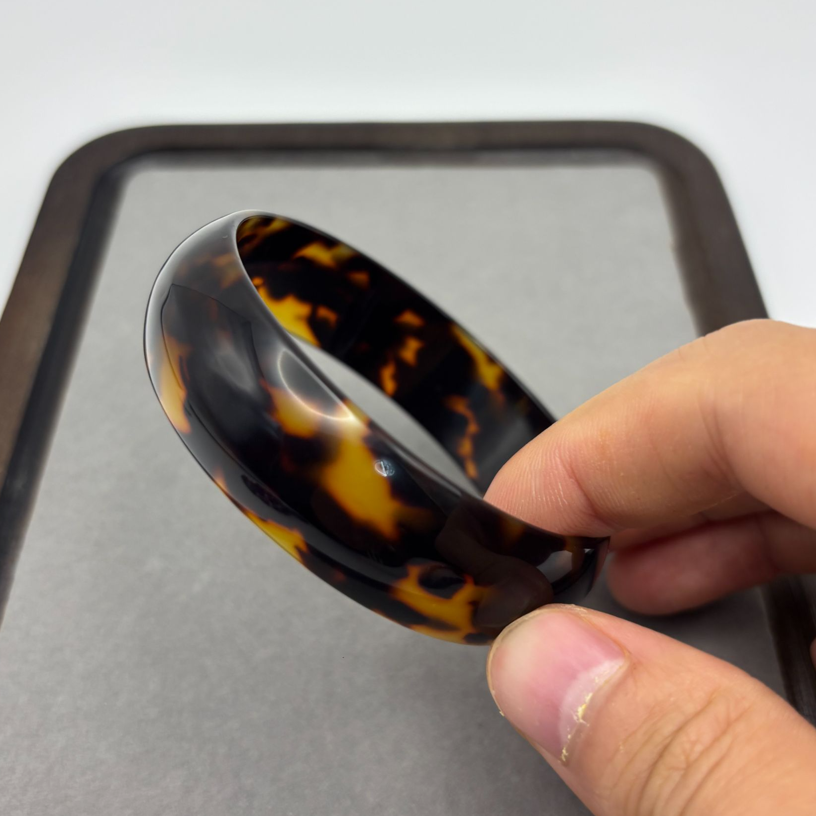 非金属珐琅手镯 花花宽版手镯A177