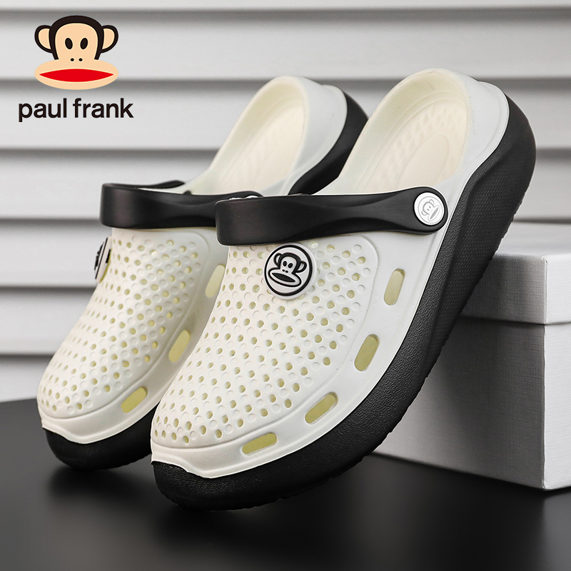 洞洞透气潮流沙滩休闲干净感痞帅网红款拖鞋男