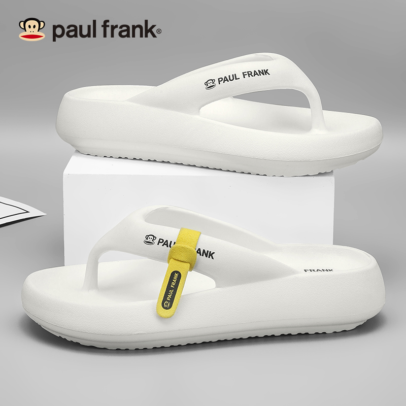 paul frank/大嘴猴人字拖男新款夏外穿沙滩夹脚拖鞋防滑凉拖鞋女