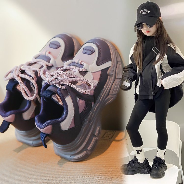 朵美巴拉巴拉宝宝春秋全阶段透气超纤皮休闲鞋防滑儿童橡胶运动鞋