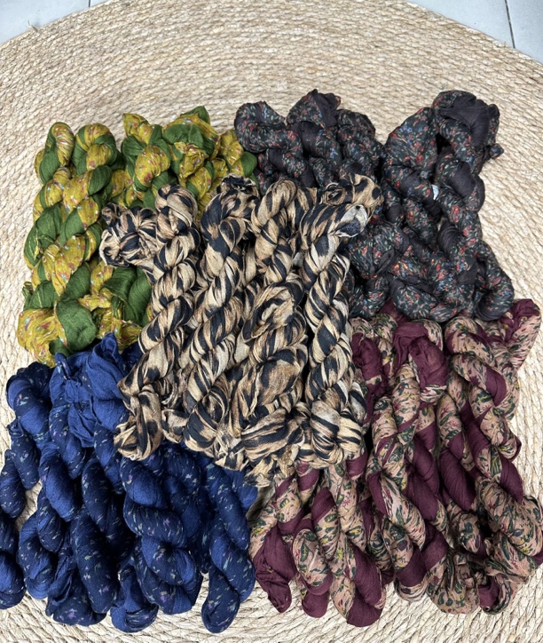 (福利围巾)腰果气质时尚通用撞色纯色拼接围巾002