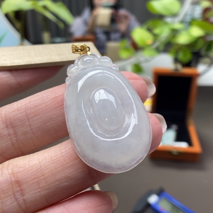 【闪购商品】翡翠颈饰18K金镶嵌78