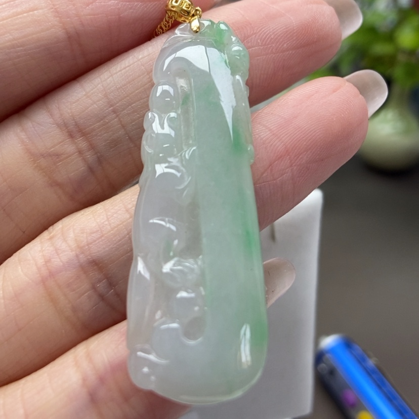 【闪购商品】翡翠颈饰18K金镶嵌42