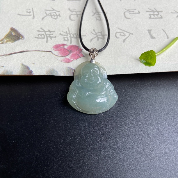 5纯天然缅甸翡翠《佛公》吊坠时尚百搭气质简约D180