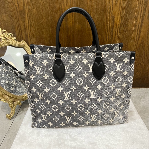 99新 LouisVuitton/路易威登 单宁onthego中号包成色以直播间为主