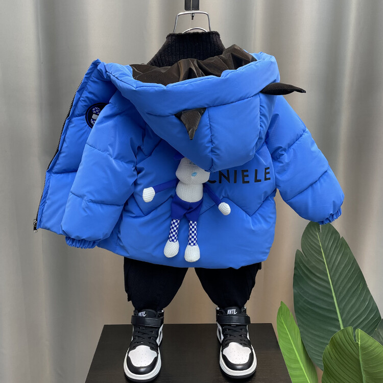 儿童棉服2023新款宝宝衣服冬装男童可爱棉衣短款加厚外套冬季棉袄