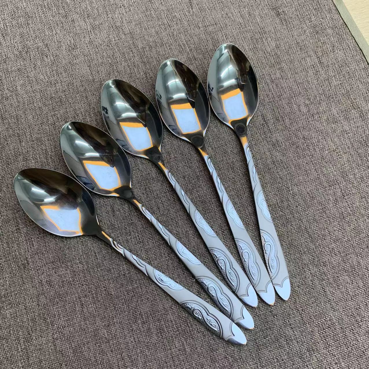 S161亗精工半边花勺5支丨黛安思念 耳套厂家提供福利