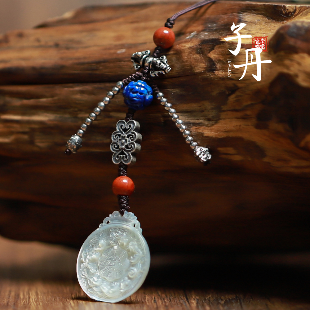 【子丹水 晶】 母贝青金石DIY挂饰  G2-009