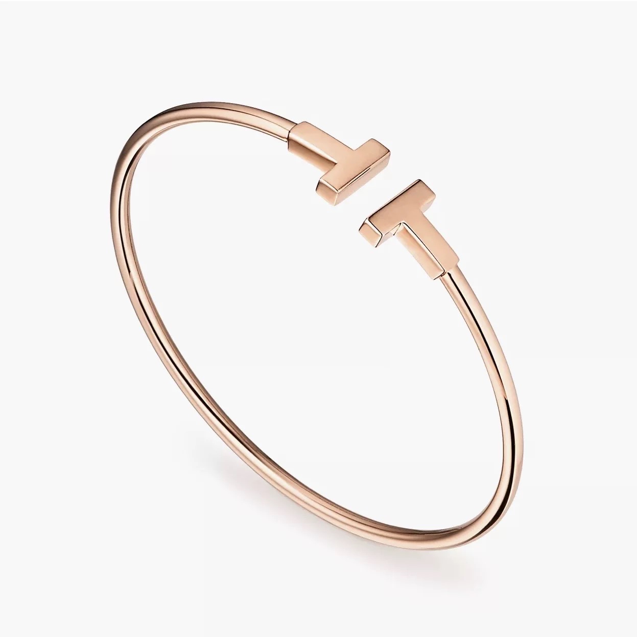 全新未使用 Tiffany & Co./蒂芙尼 /手镯/k玫双T 24年8月全套
