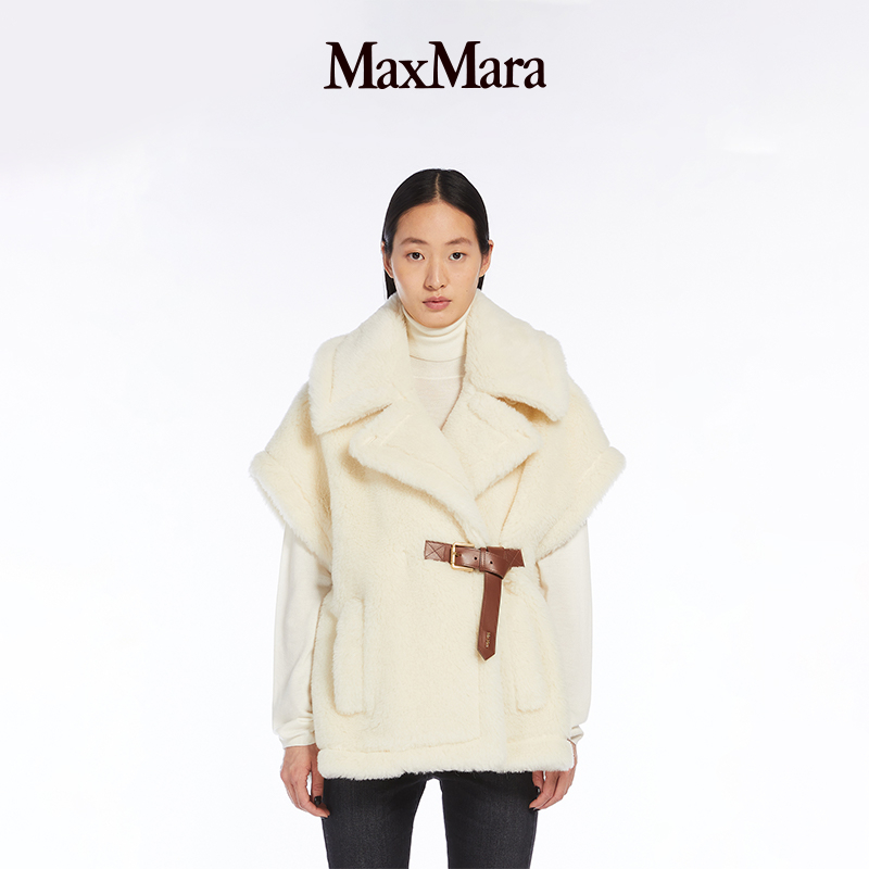 MaxMara 女装泰迪熊短款斗篷4736304206