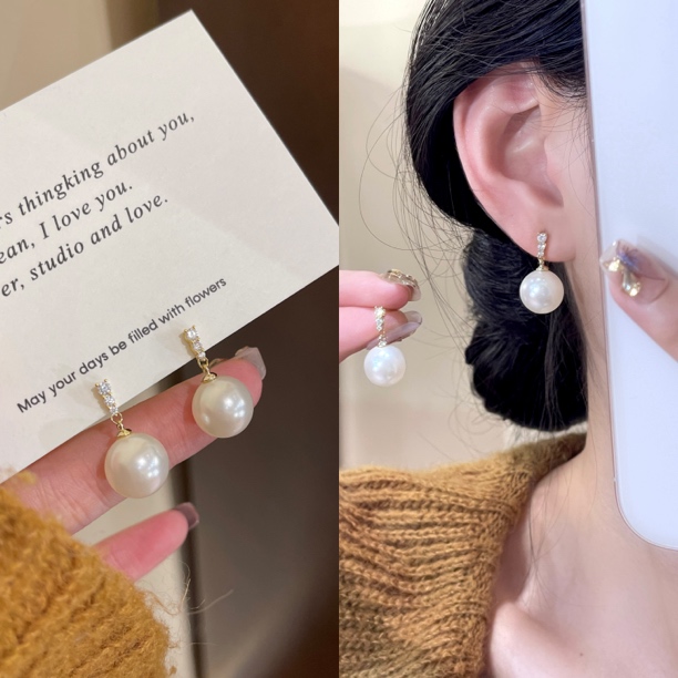  A-26 单调珠珠耳饰轻奢设计感气质耳钉