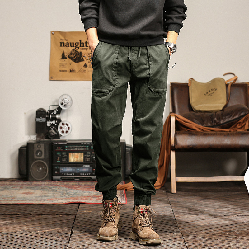潮流工装裤户外新款日系多口袋时尚休闲运动宽松百搭男士休闲长裤