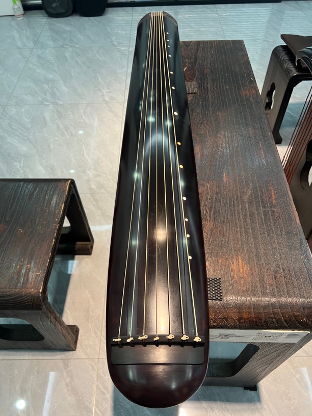 手工生漆古琴混沌式丝弦老杉木七弦琴演奏乐器