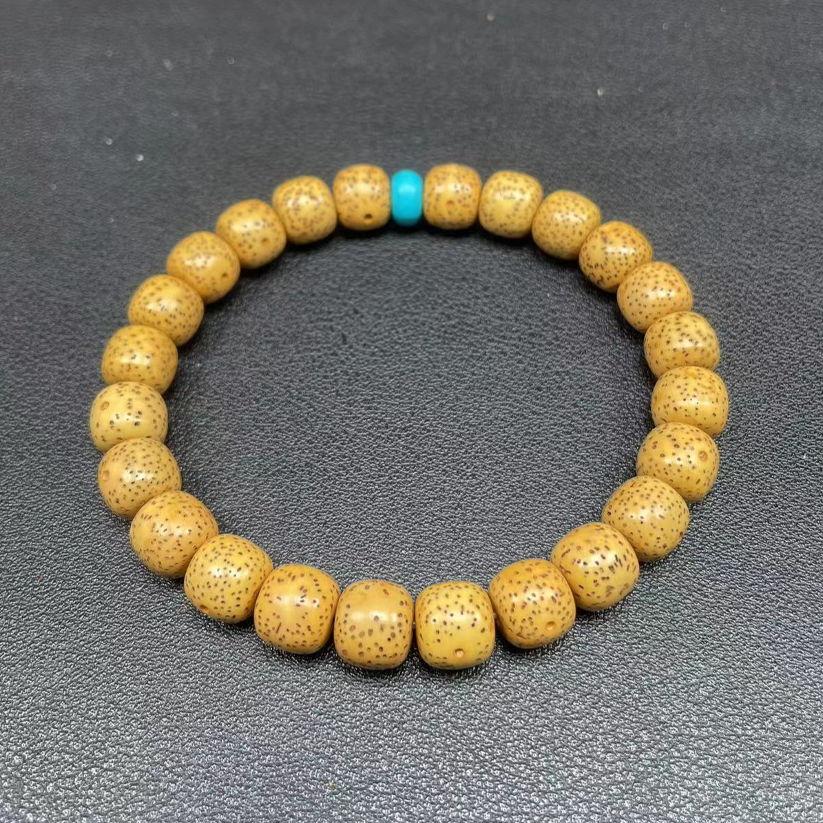 星月菩提海南高油高密自然氧化鸡油黄手串鸡油黄桶珠手串