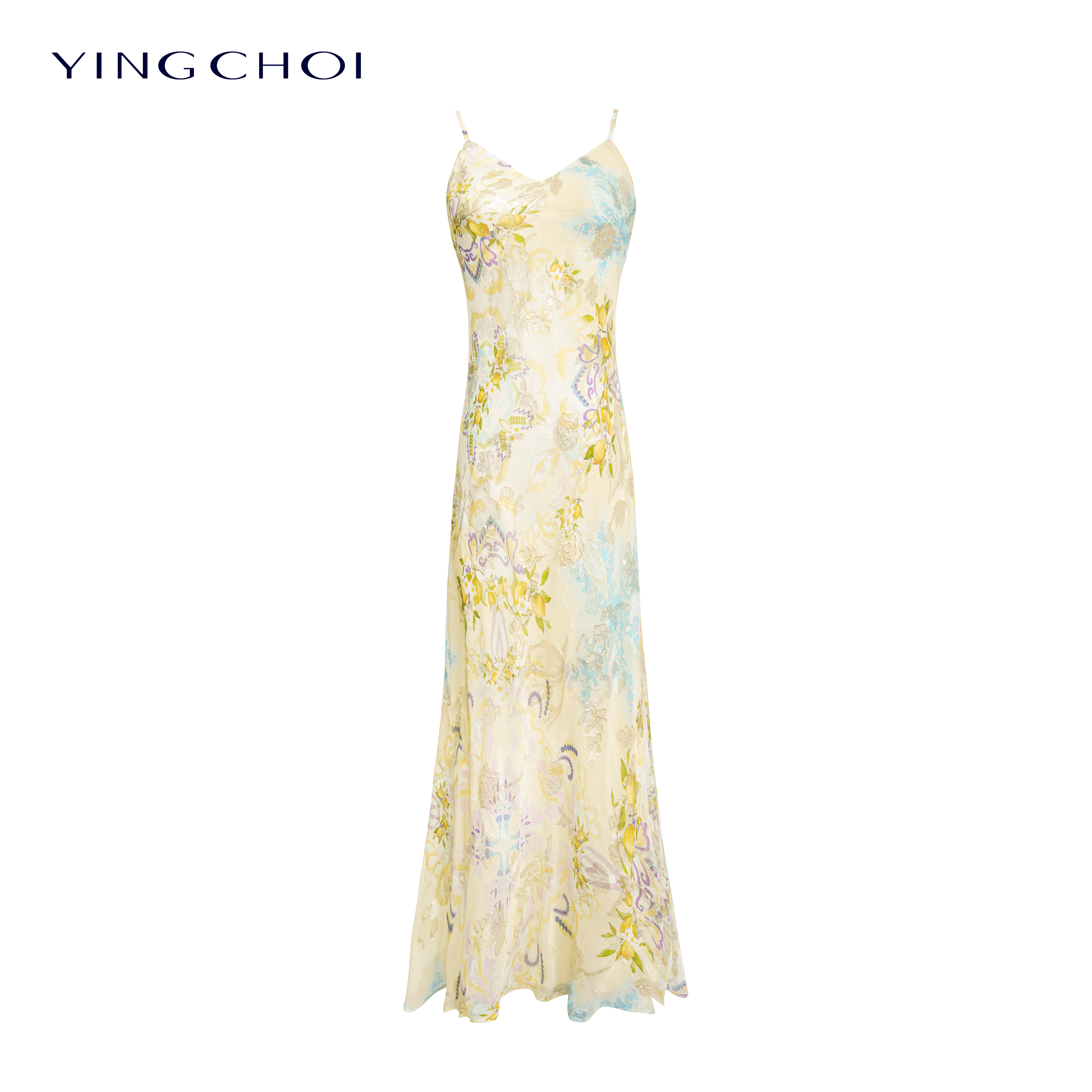 【高高甄选】YINGCHOI 两色桑蚕丝剪花吊带连衣裙 YCJSD32186D