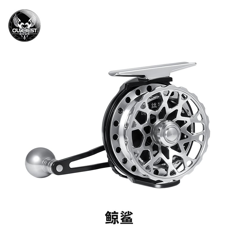 欧贝丝特海鲸鲨筏钓轮带泄力全金属微铅筏轮桥钓筏欧贝斯特海筏轮