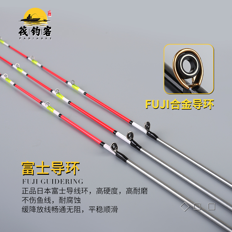 筏钓竿稍筏竿竿稍玻纤半钛全钛竿稍LED夜光竿稍筏竿桥筏筏钓杆稍