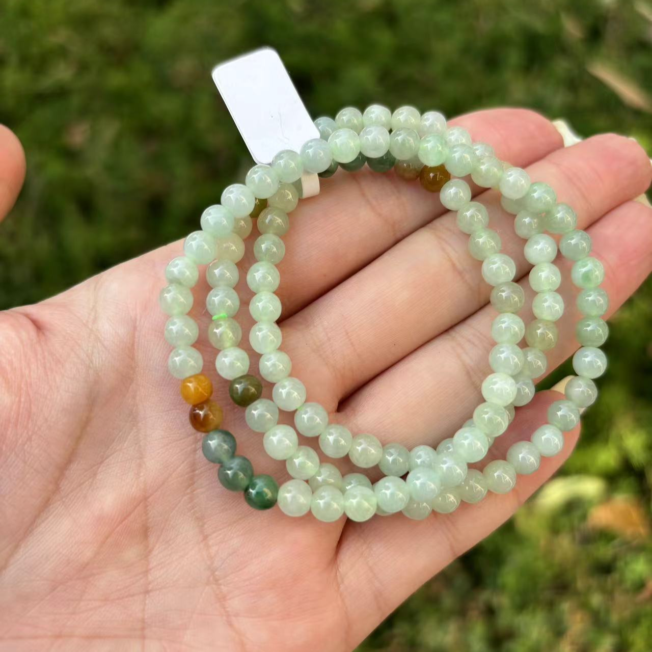 天然翡翠多圈手链