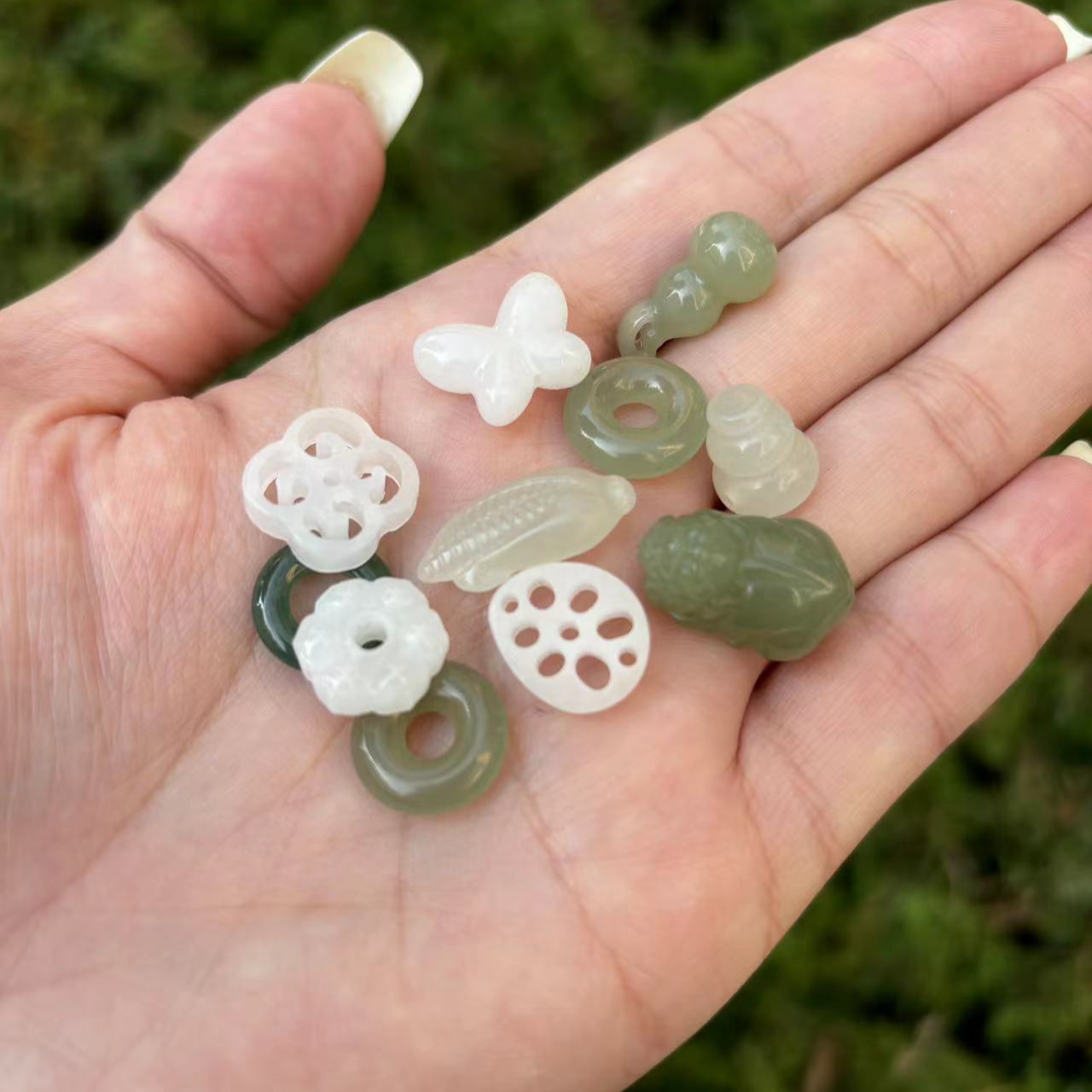 天然和田玉原创配饰手工DIY（多样性发货，以直播间为准）