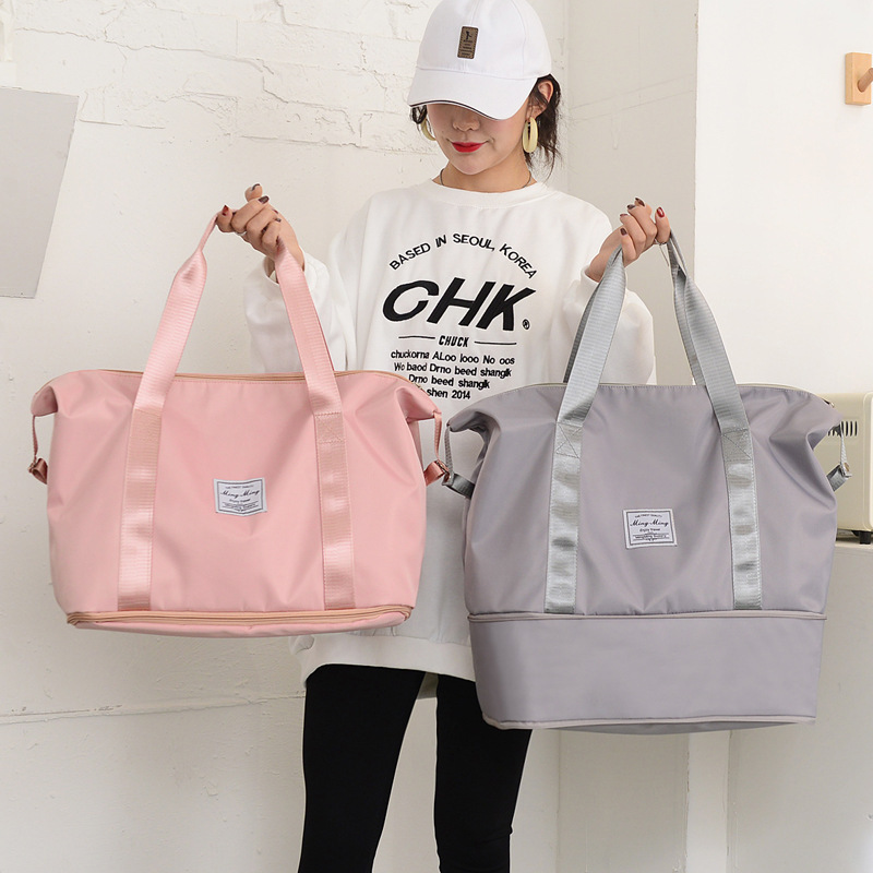 旅行包大容量女超大拉杆手提出差便携待产收纳包运动健身包行李袋