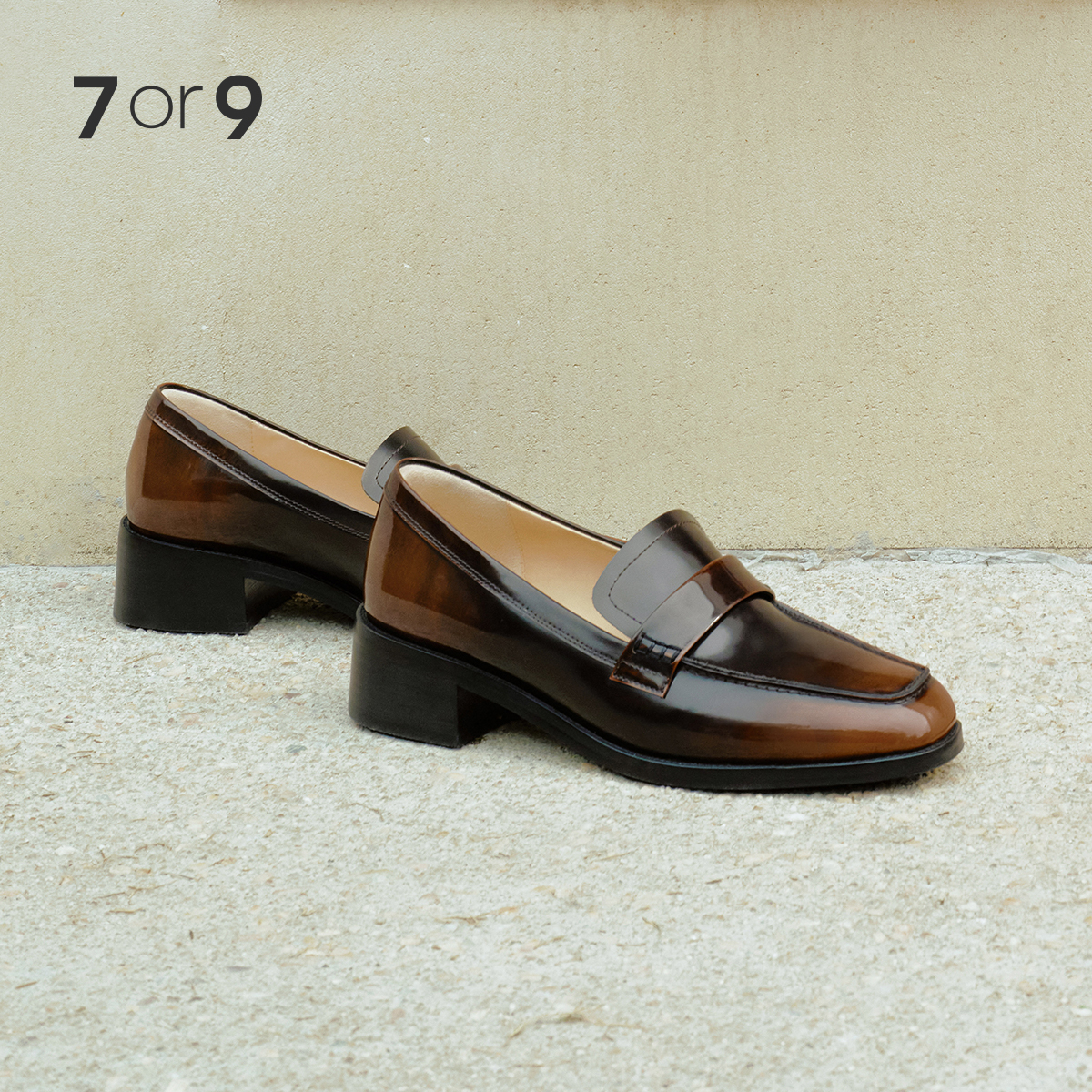 7or9¹伯爵千层/可可千层 复古风厚底乐福鞋小床垫平底鞋