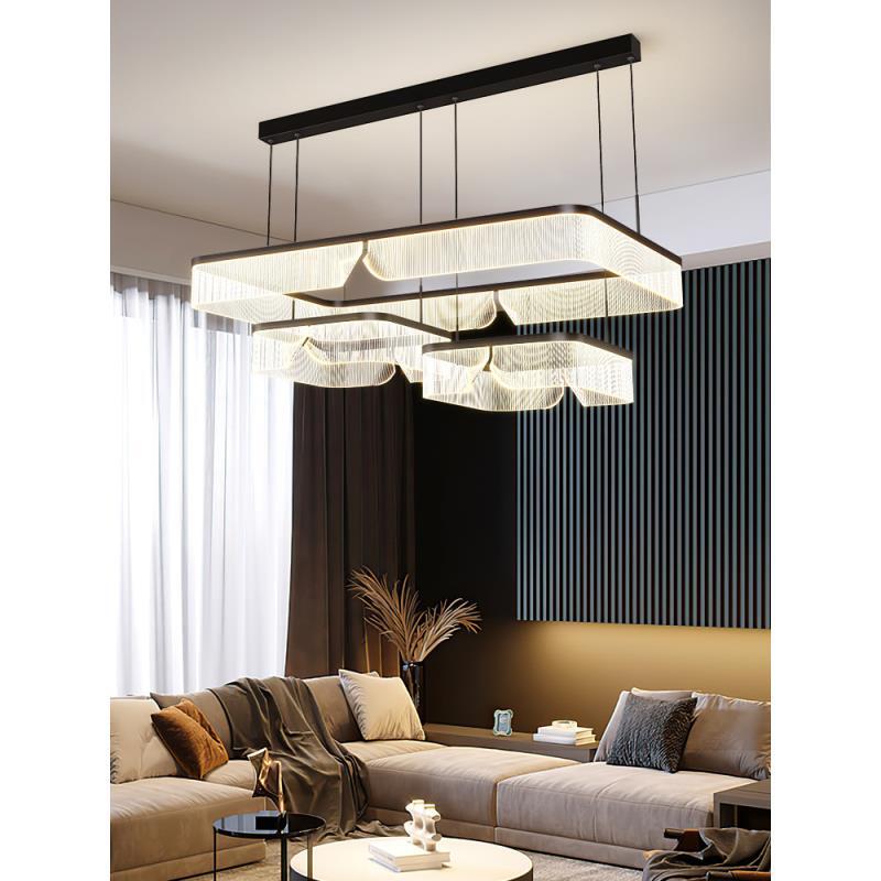 现代轻奢客厅吊灯2024新款感中山灯具客厅灯主灯餐厅全屋套餐