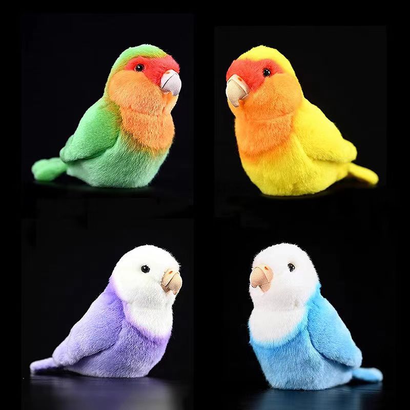 毛绒玩具仿真牡丹鹦鹉