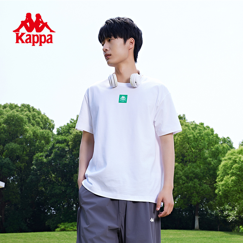 《活力简约》Kappa卡帕短袖2025新款男运动T恤半袖夏舒适纯棉时尚